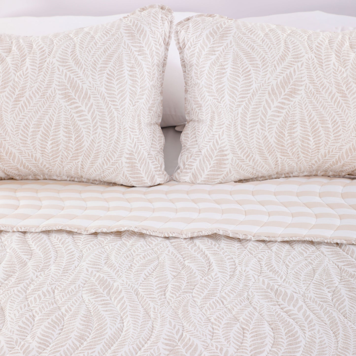 Wholesale Three piece Beige Quilted Sets