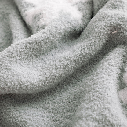 Snowflake Cozy Knitted Fleece Throw