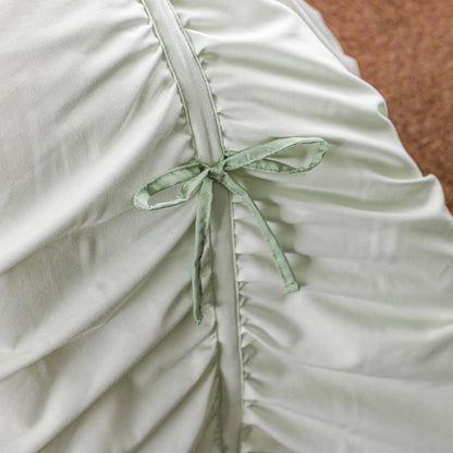 Green Bow Three piece Comforter Set
