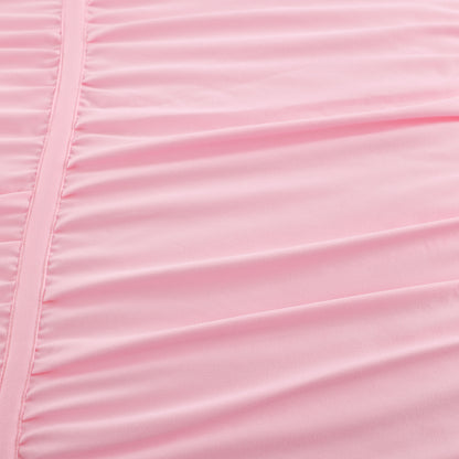 Pink Bow Three Piece Comforter Set