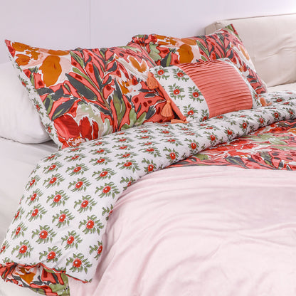 Wholesale Red Flowers Elegant Comforter Sets