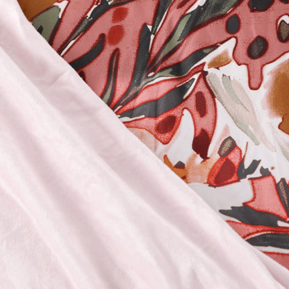 Wholesale Red Flowers Elegant Comforter Sets