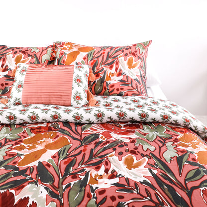 Wholesale Red Flowers Elegant Comforter Sets
