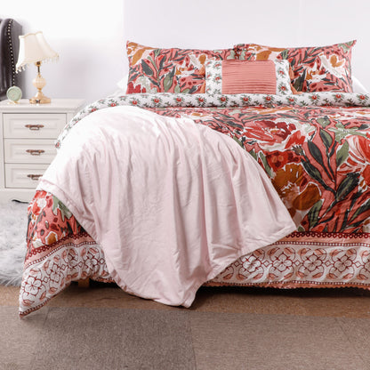 Wholesale Red Flowers Elegant Comforter Sets