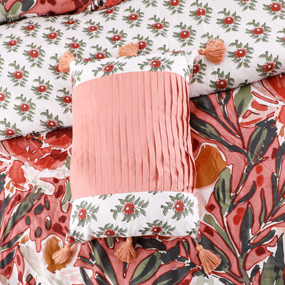 Wholesale Red Flowers Elegant Comforter Sets