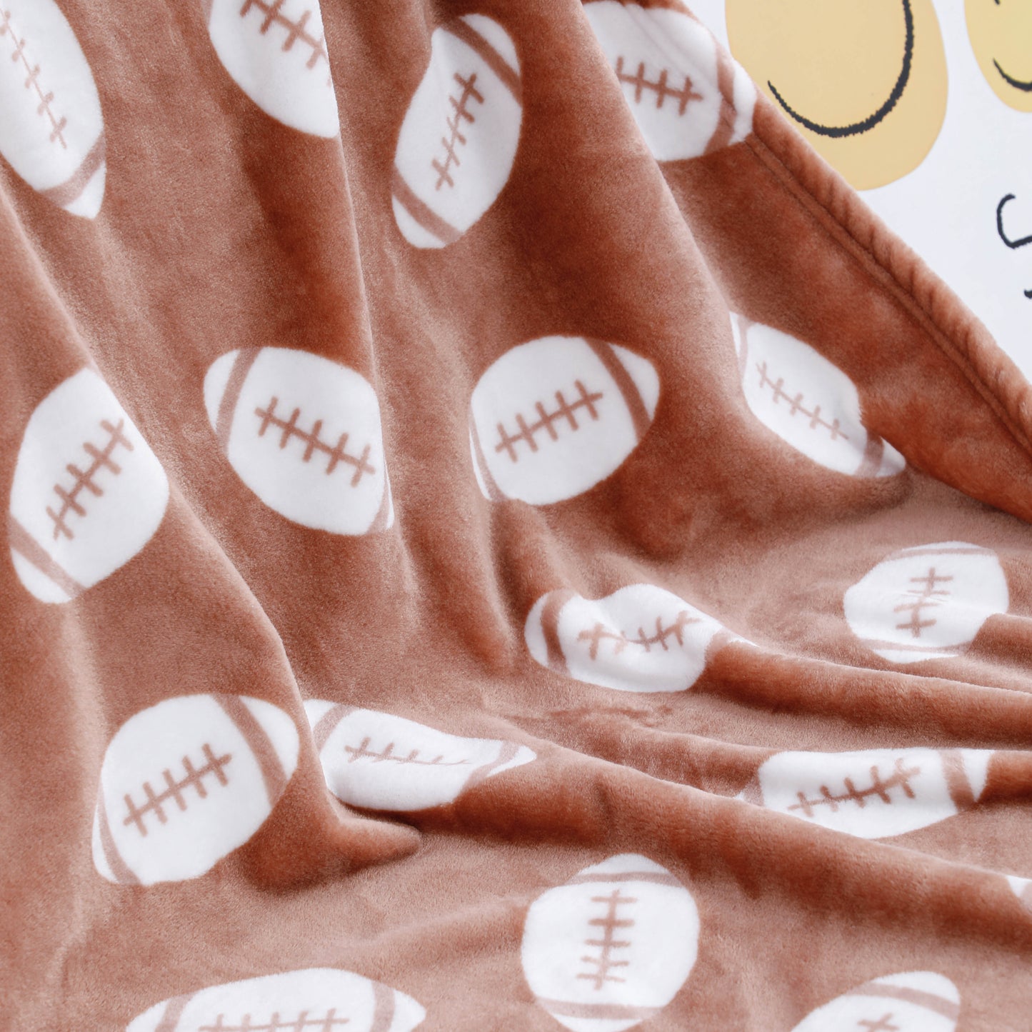 Rugbyball Flannel Blanket