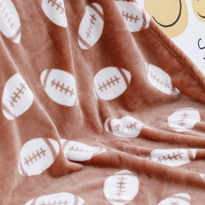 Rugbyball Flannel Blanket