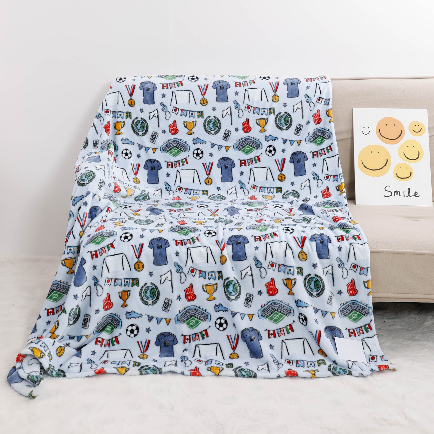 Bulk Cartoon Design Flannel Blankets