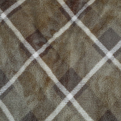 Green Plaid Flannel Blanket Throw