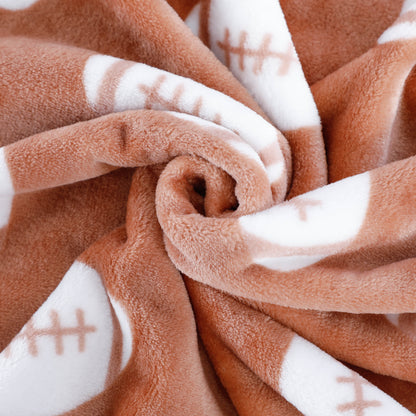 Rugbyball Flannel Blanket