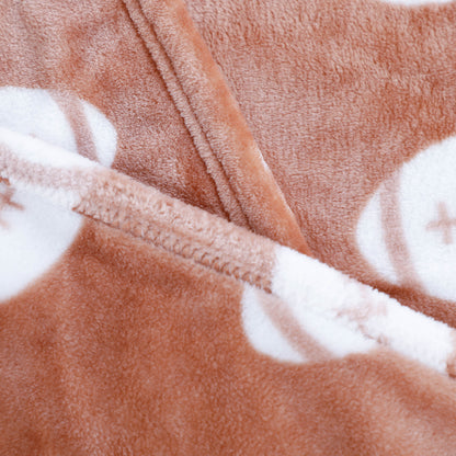 Rugbyball Flannel Blanket