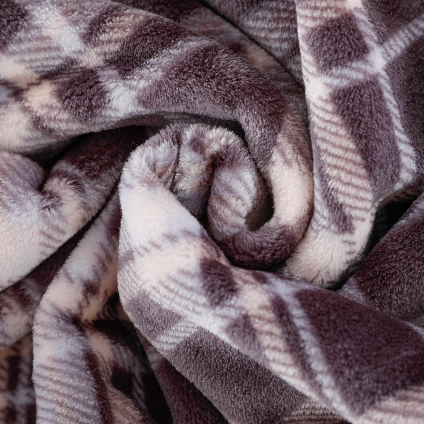 Brown Plaid Flannel Blanket