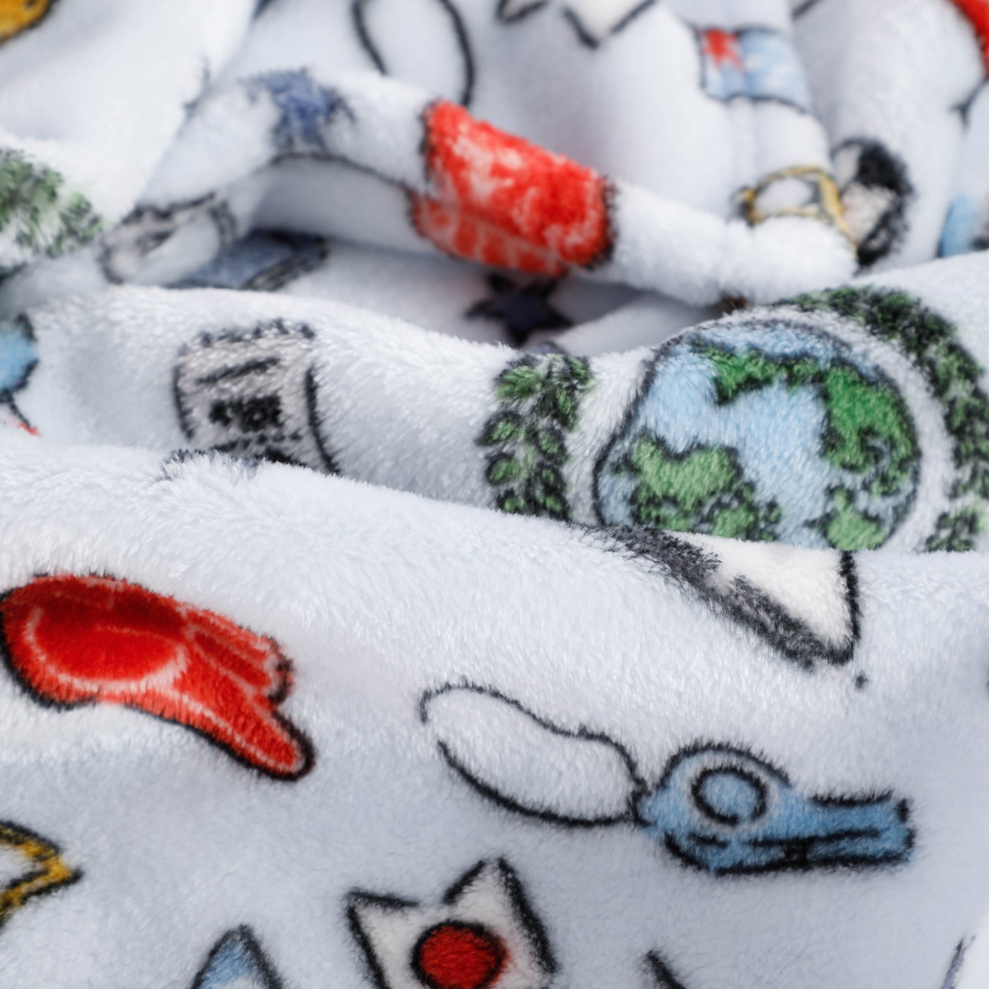 Bulk Cartoon Design Flannel Blankets