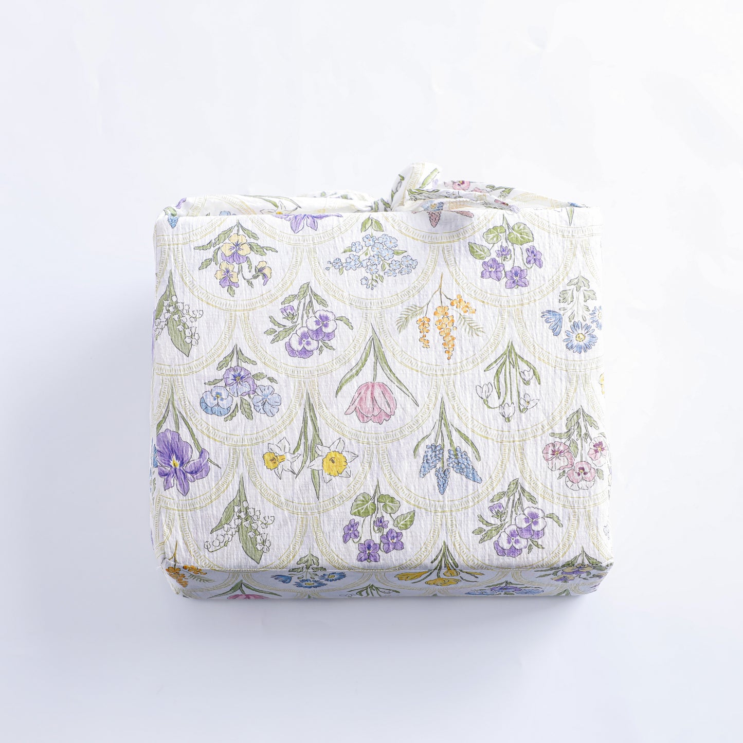 Multicolored Flower Print Bed Sheet Set