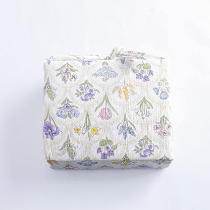 Multicolored Flower Print Bed Sheet Set