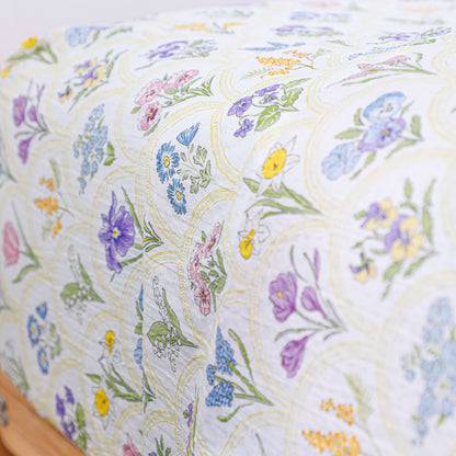 Multicolored Flower Print Bed Sheet Set