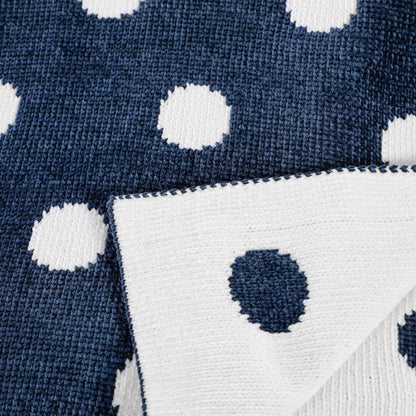 Polka Dot Chenille Blanket