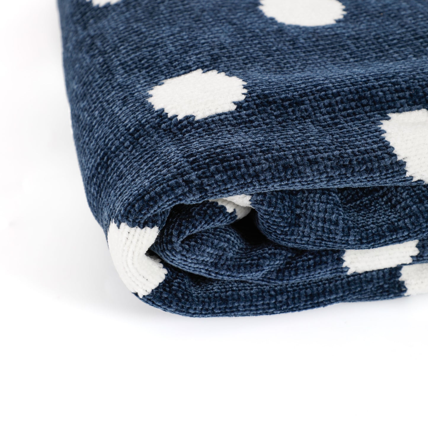 Polka Dot Chenille Blanket
