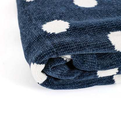 Polka Dot Chenille Blanket