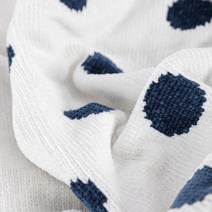 Polka Dot Chenille Blanket