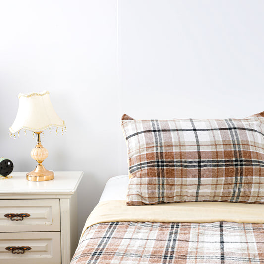 Fresh Design Plaid Print Duvet cover Sets