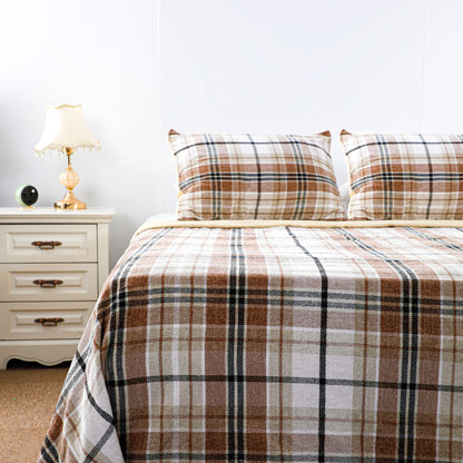 Fresh Design Plaid Print Duvet cover Sets