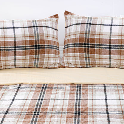Fresh Design Plaid Print Duvet cover Sets
