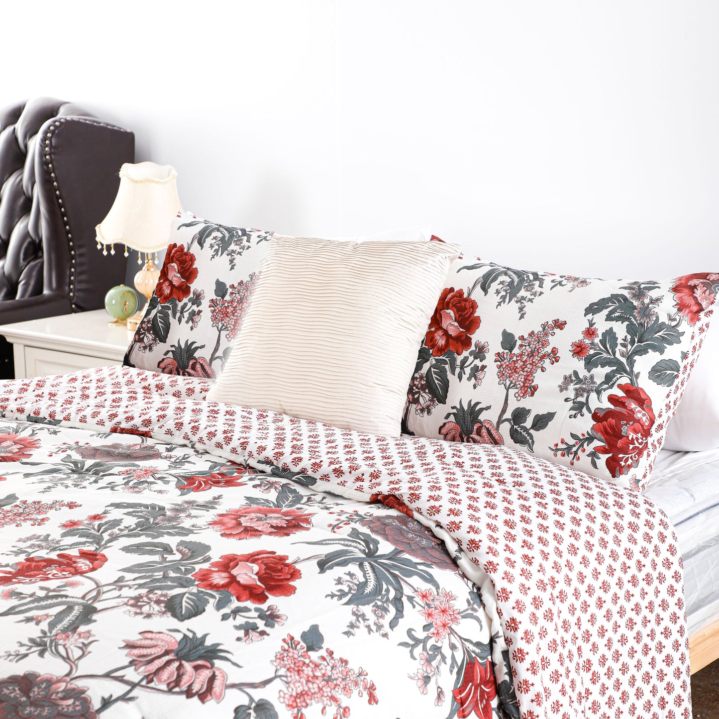 Floral Print Fabric Bag Comforter Sets