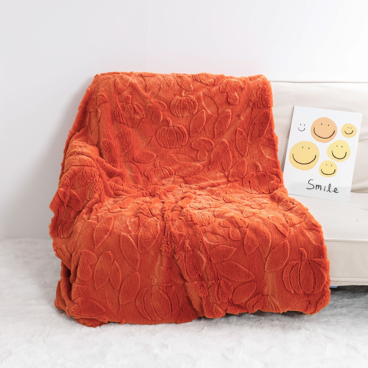 Jacquard Faux Fur Blanket