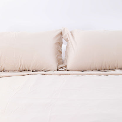 Simple Beige Quilt Cover Sets