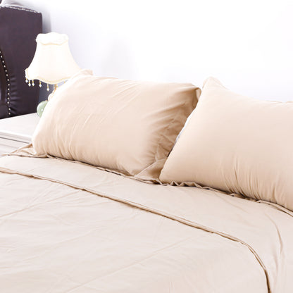 Simple Beige Quilt Cover Sets