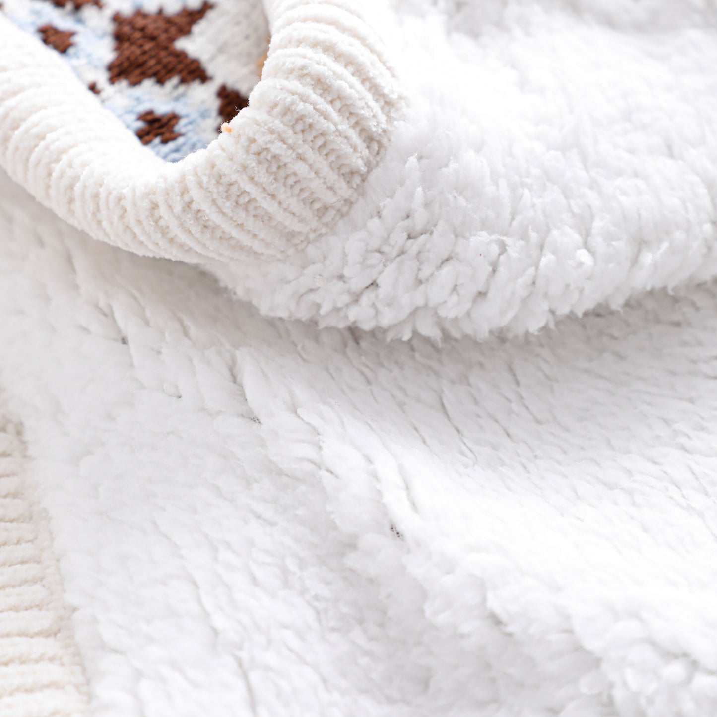 Pumpkin Chenille Sherpa Blanket