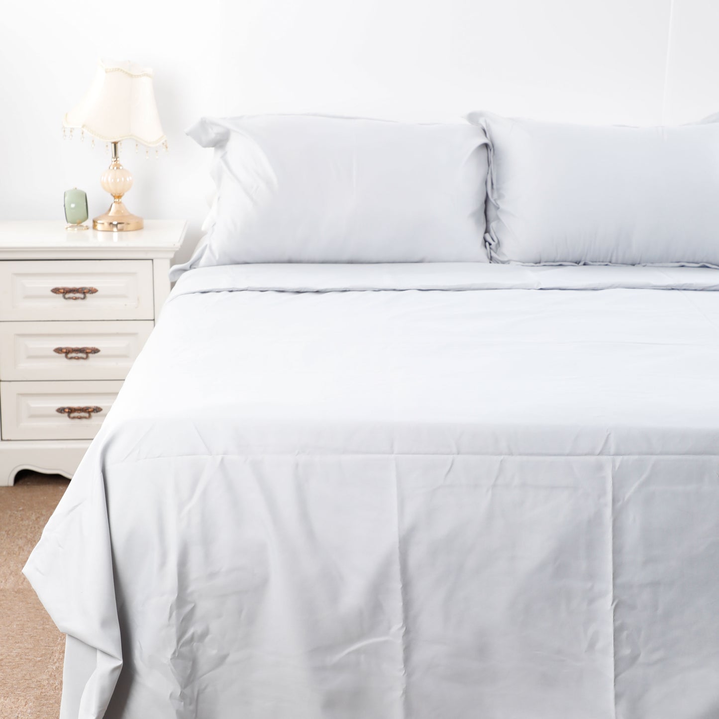 Elegant Style Light blue Bed Sheet Set