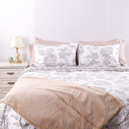 Beige Printed AB Side Comfort Sets