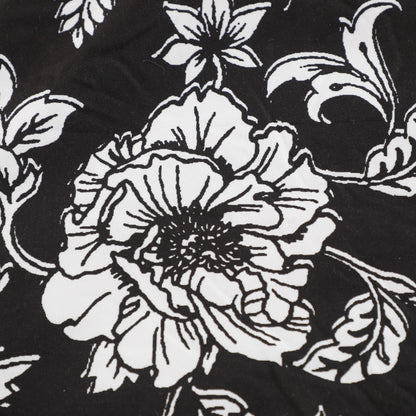 Luxurious Black Flowers Comforter Sets
