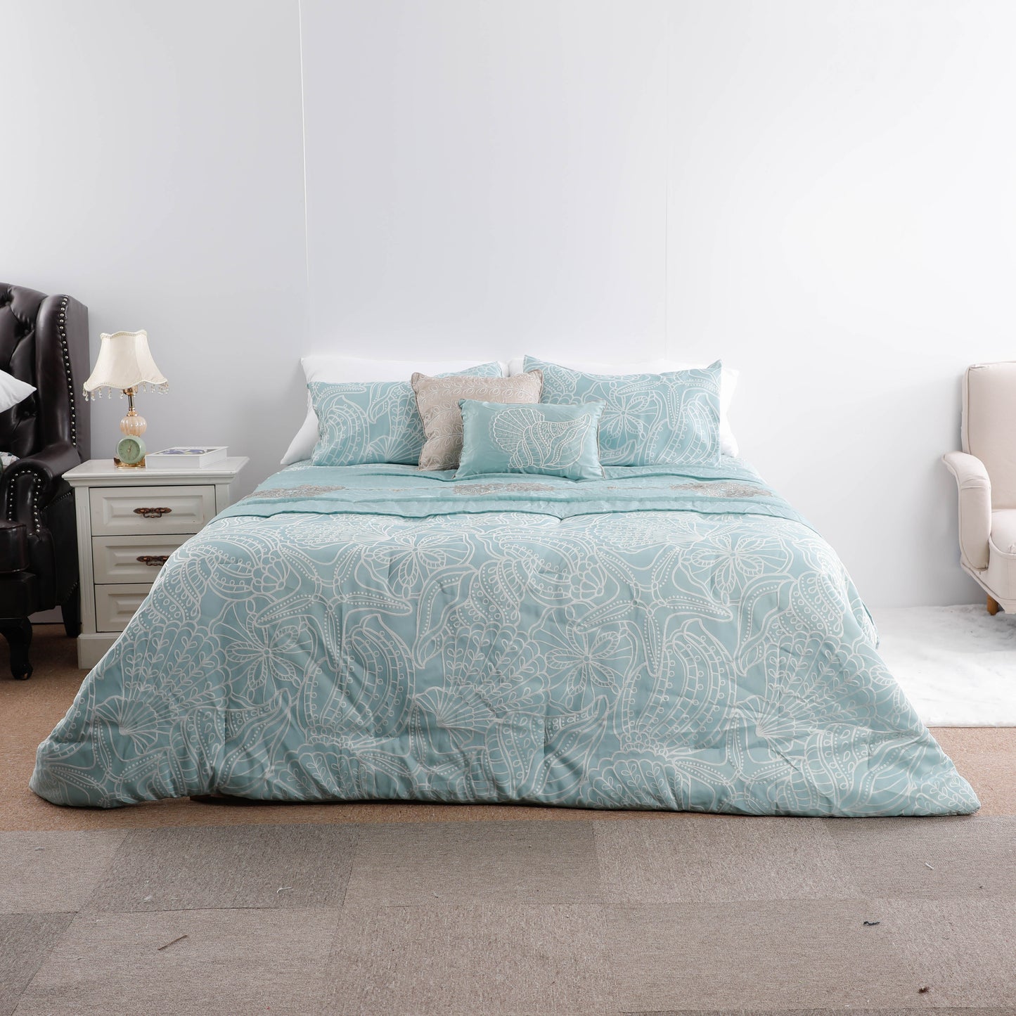 Five-Piece Embroidery Comforter Sets