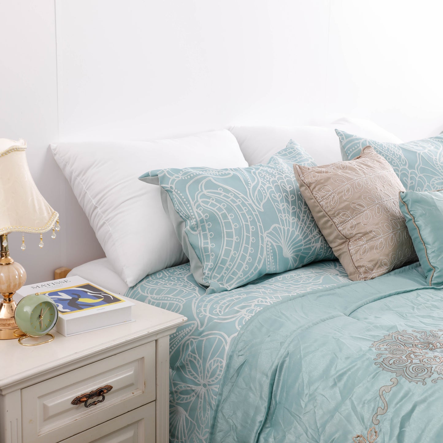 Five-Piece Embroidery Comforter Sets