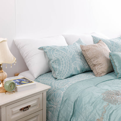 Five-Piece Embroidery Comforter Sets