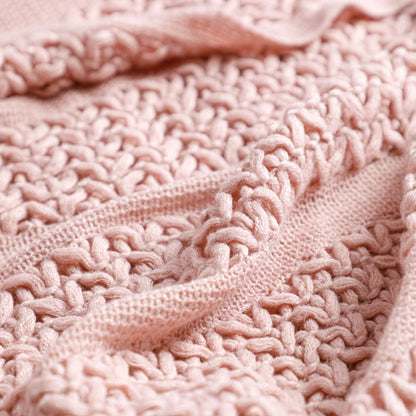 Ear Of Wheat Knitted Tassel Throw