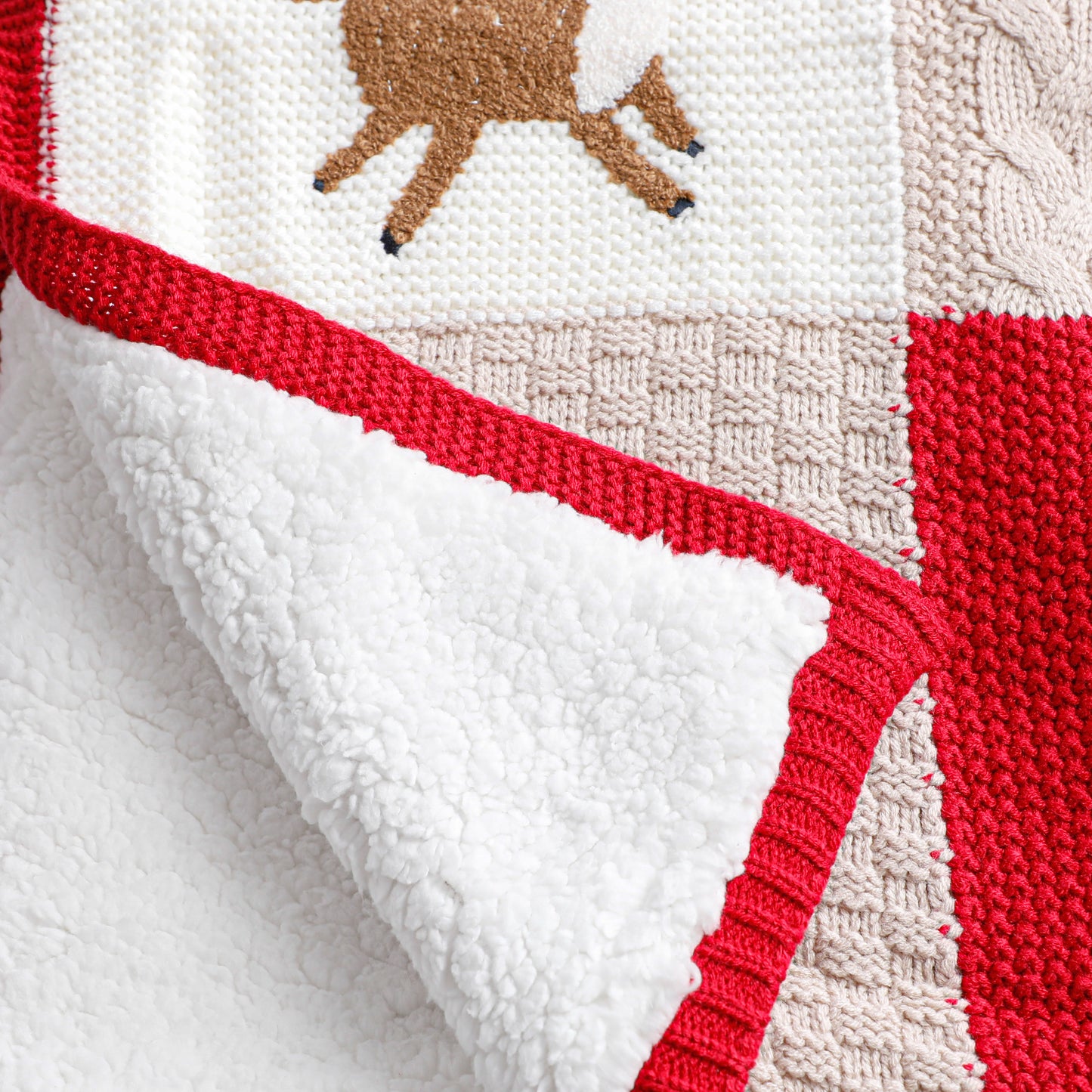 Christmas Chenille&Sherpa Blanket