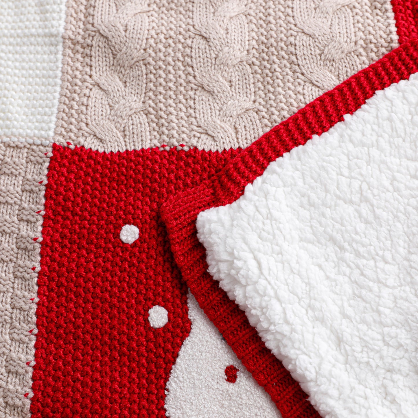 Christmas Chenille&Sherpa Blanket