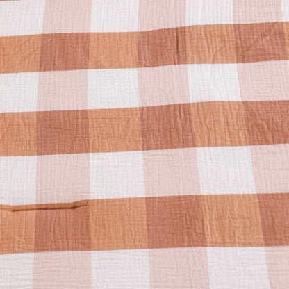 Vintage Plaid with Lace Trim Duvet cover Sets