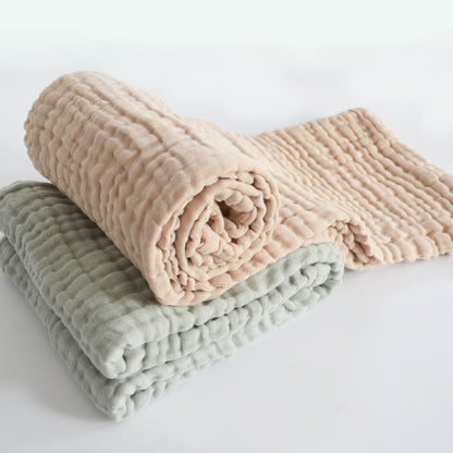 6-Layers Solid Baby Muslin Swaddle