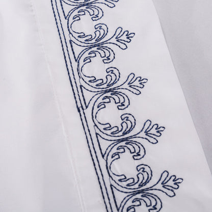 Wholesale Solid Embroidered Bed Sheet Set