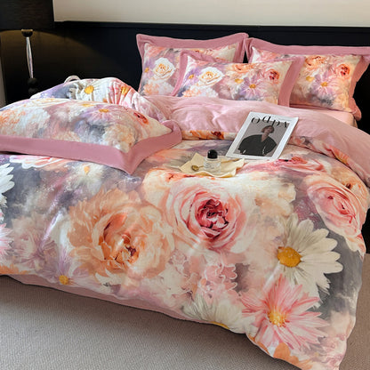 Milk Velvet Printed Duvet Cover Sets