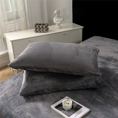 Wholesale Thick Warm Flannel Bed Sheet Set