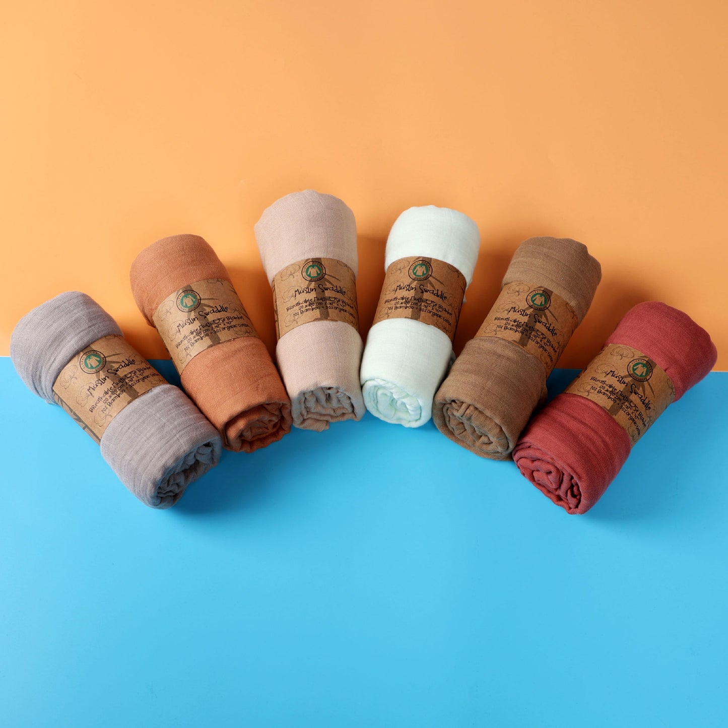 Solid Baby Muslin Swaddle