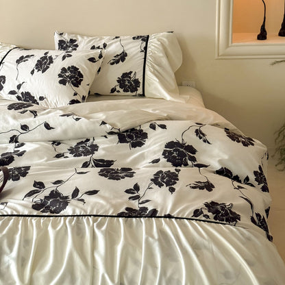 Princess Style Pleated Cotton Duvet Cover Sets