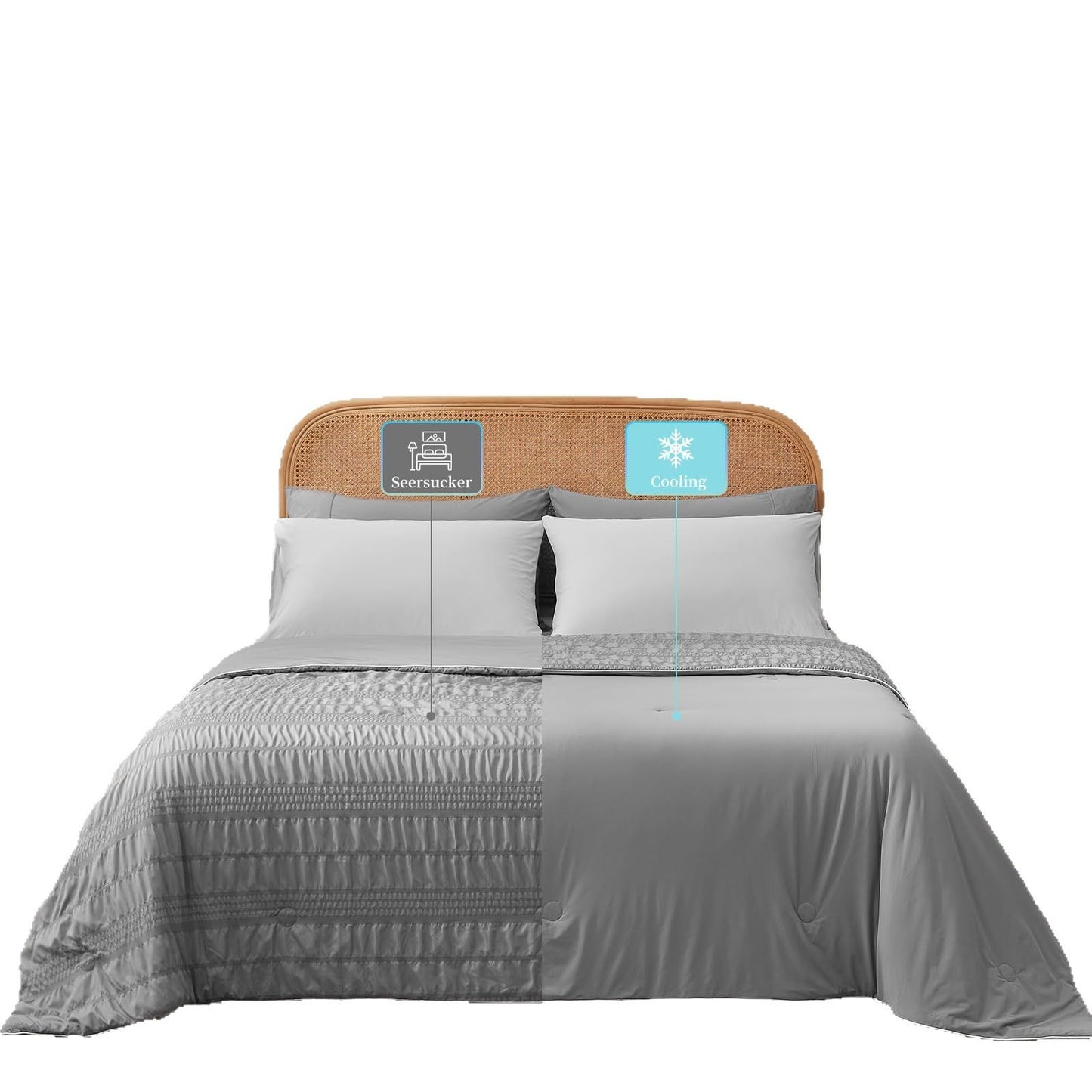 Customized Seersucker Cooling Quilted Sets