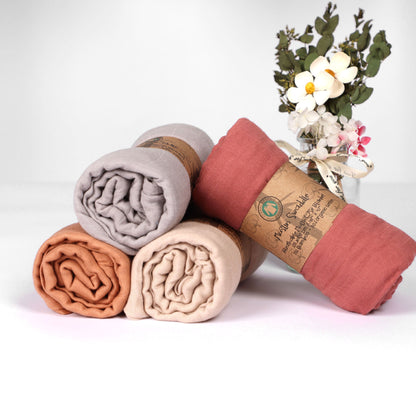 Solid Baby Muslin Swaddle